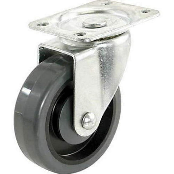 Shepherd Hardware 9784 400 Series 4-Inch Polypropylene Wheel Swivel Plate Caster, 275-lb Load Capacity