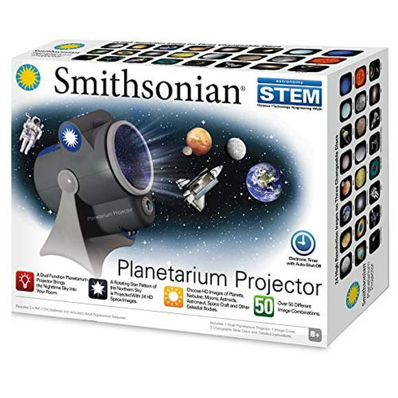 Smithsonian Planétarium de la Salle d'Optique et Kit Scientifique à Double Projecteur, Noir/bleu