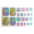 thumbnail image 2 of Soumake 1 Set Toe Nail Stickers Waterproof Self-Adhersive Nail Art Women Manicure Toenail Wraps Stickers For Girl Practical, 2 of 8
