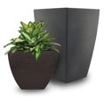 thumbnail image 2 of Exlonjet MSQ20BK Modern Square Garden Planter, 20-Inch, Black, 2 of 3