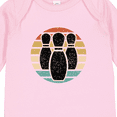 thumbnail image 4 of Inktastic Bowling Gift for Bowler Silhouette Bowling Pins Boys or Girls Long Sleeve Baby Bodysuit, 4 of 5