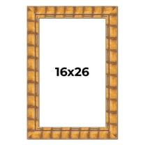 16x26 Frame Beige Real Wood Picture Frame Width 3 inches | Interior Frame Depth 0.5 inches |