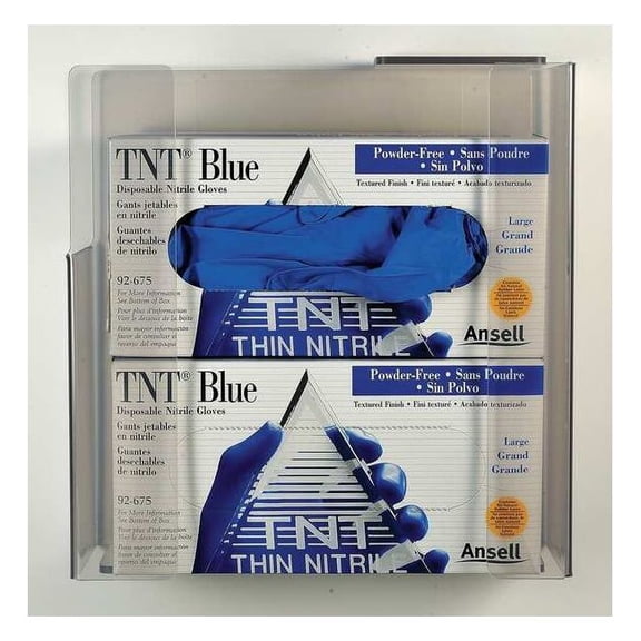 Zing Universal Mount Glove Dispenser, PETG, Holds (2) Boxes ,Clear 7221