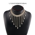 thumbnail image 2 of LYMAYTER Collier Femme Collier Collier de Soirée pour Femmes - Symétrique Ajouré, Luxe, 2 of 6