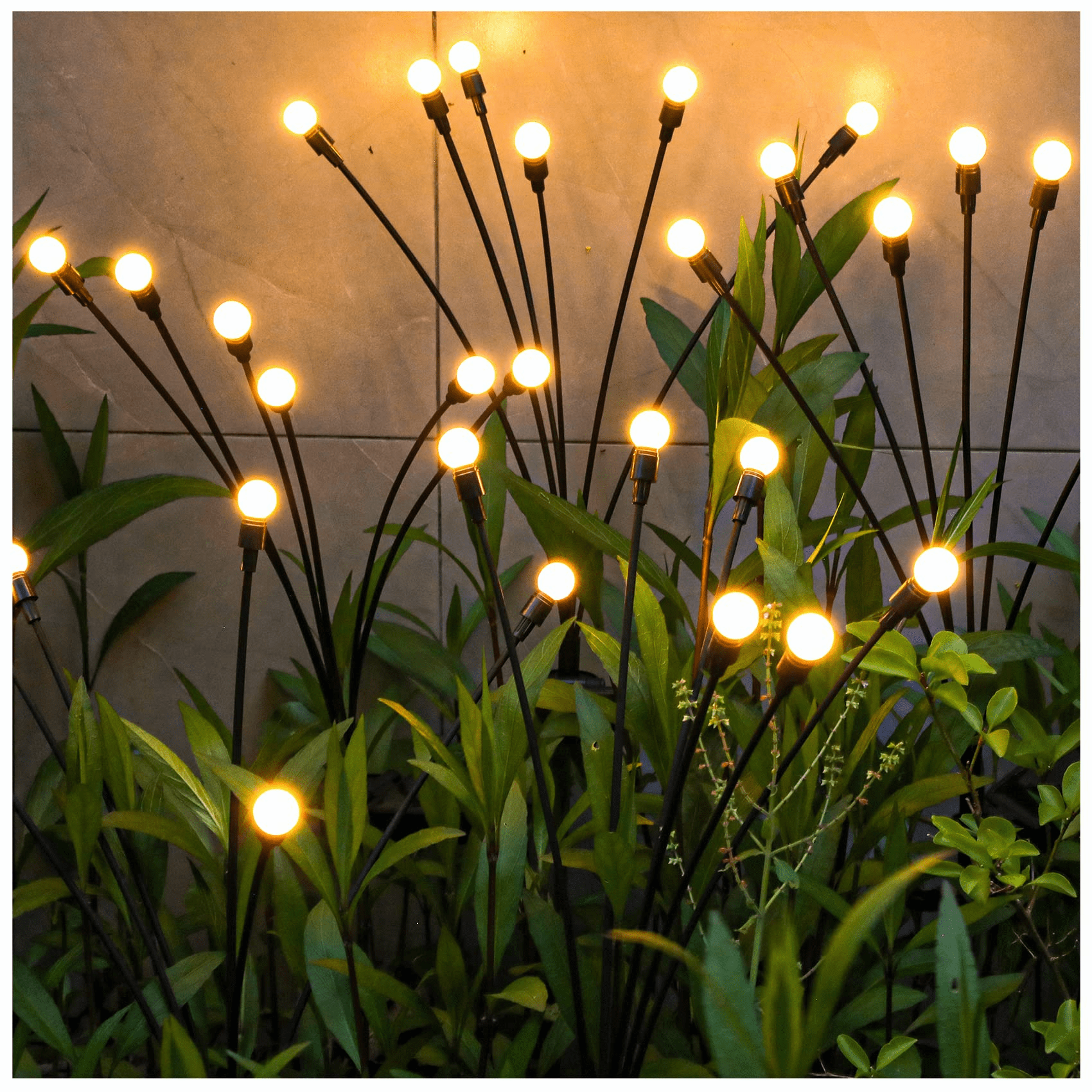 Adofi Solar Garden Lights,Starburst Swaying Lights - Solar Firefly Lights Outdoor Waterproof ...
