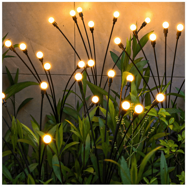 Adofi Solar Garden Lights,Starburst Swaying Lights Solar Firefly