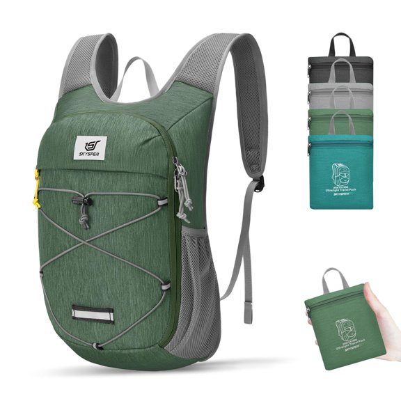 Mochila de senderismo SKYSPER plegable 10L ligera para hombres y mujeres