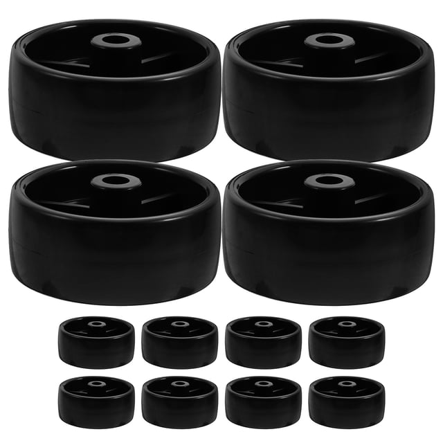 SHISUYAN 12 Pcs Pièces de Tondeuse Roue de Coupe-Bordure Roues Solides Roues de Tondeuse Remplacements Roulettes Multifonctionnelles Roues de Remplacement de Tondeuse