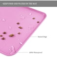 thumbnail image 2 of Pet Placemat Mat, Silicone Pet Food Mats Tray, Dog Cat Pet Feeding Mats, Non-Stick Food Pad Water Cushion (Pink), 2 of 5
