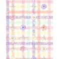 thumbnail image 2 of Hogan, Melody 15x18 White Modern Wood Framed Museum Art Print Titled - Whimsical Plaid with Flowers, 2 of 4