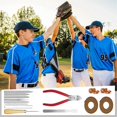 thumbnail image 4 of 16 Pcs Glove Relacing Kit Needle Leather Cutter Scratch Awl Tool for Baseball Softball Mitt Repair Set 2, 4 of 5