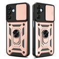 thumbnail image 4 of Venoro for Samsung Galaxy A15 5G Case with Screen Protector Slide Camera Lens Protection Phone Cover with Stand, Pink, 4 of 14