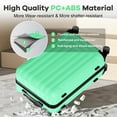 thumbnail image 3 of Luggage Sets 5 Piece Hardshell with TSA Lock 30%PC ABS Suitcase with Spinner Wheels 20 26 28 30 32 inch Carry on Luggage Green, 3 of 9