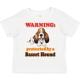 thumbnail image 3 of Inktastic Protected by a Basset Hound Funny Dog Boys or Girls Toddler T-Shirt, 3 of 5