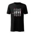thumbnail image 1 of DPTALR T-Shirt à Manches Courtes pour Hommes, Imprimé Amour Décontracté, Col Rond, 1 of 2