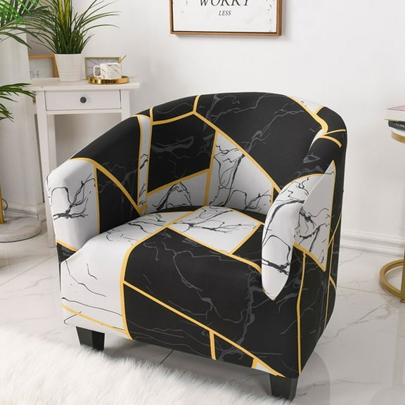 BUTORY Tub Chair Covers Armchair Slipcovers Removable Tub Sofa Slipcover Washable Furniture Protector Covers for Bar Counter Living Room Reception