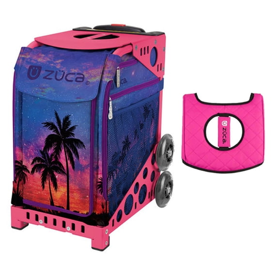 Zuca 18" Sport Bag - Island Life with Black/Pink Seat Cover (Pink Frame)