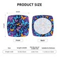 thumbnail image 6 of Lsque Butterflies Of The Starry Sky Printed Square Couch Cushion Covers, Floral Sofa Cushion Covers Replacement, Stretch Couch Covers for Couch-16.9in, 6 of 9
