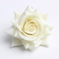 thumbnail image 3 of Cabeza de rosas artificiales de flores artificiales de 10pcs para decoración blanca, 3 of 9