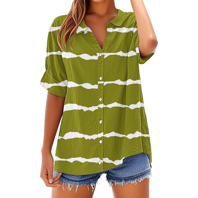 WZXFASHION Chemise Ample Haut Col Montant Couleur Unie Manches Longues Col à Revers Chemise Décontractée pour Femme Chemise pour Femme Liquidation T-shirt à Manches Longues pour Femme