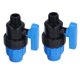 thumbnail image 4 of Válvula de bola de conector rápido de 2 uds, válvula de bola de plástico de rosca macho G3/4 para producción agrícola de jardinería doméstica, 4 of 14