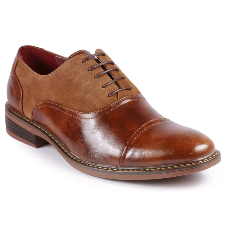 Metro Charm Classic Brown Leather Oxfords s-l400.jpg main image 2