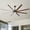 Matte Black Finished+Black Walnut Solid Wood (No Wall Control), variant on LHYY 84"Oversized Large Brushed Nickel Light Yellow Solid Wood Ceiling Fan with Dimmable Led Light Control Reversible DC Motor For Living Room Warehouse Villa