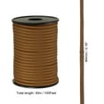 thumbnail image 2 of Uxcell 100FT 550 Paracord, 9 Strand Parachutes Cord Spool 4mm Survival Strong Rope String for Camping Hiking, Brown, 2 of 5