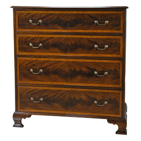 Banded Mahogany Chest