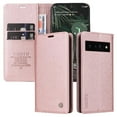 thumbnail image 3 of Funda para Google Pixel 6 Pro Estuche de Cuero PU Tipo Cartera con Ranuras para Tarjetas y Cierre Magnético, 3 of 5