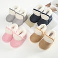 thumbnail image 2 of SYNPOS Infant Toddler Baby Girl Boys Winter Fleece Booties Newborn Warm Snow Boots, 2 of 8