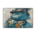 thumbnail image 2 of Area Rugs 72"x48" Indoor Non-Slip Wear Resistant Floor Mats Soft Large Carpets for Living Room Bedroom Home Decor Washable Rug Victorian Blue Cat, 2 of 7