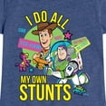 thumbnail image 3 of Toy Story 4 - I Do My Own Stunts Woody And Buzz - Toddler & Youth Girls Short Sleeve Graphic T-Shirt, 3 of 5