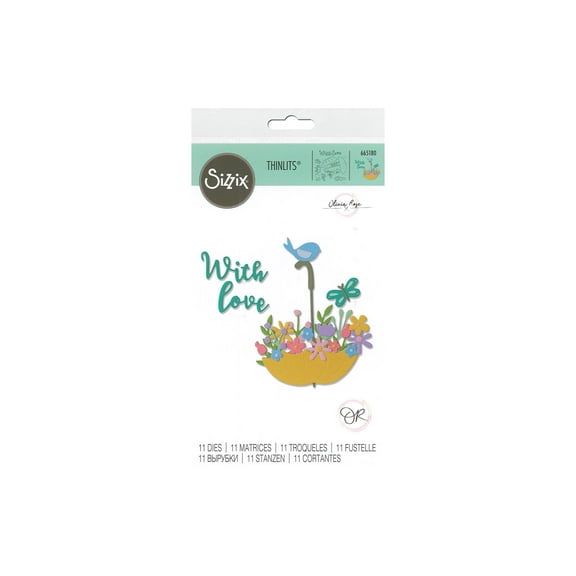 Sizzix Dies Olivia Rose Thinlits Flowers In Umbrella