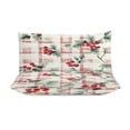 thumbnail image 3 of 3 Pcs Soft Bedding Set, Includes 1 Duvet Cover with Zipper And 2 Pillow Shams,Christmas Plaid Christmas Tartan King(102"×90"), 3 of 8