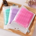 thumbnail image 3 of 500pcs Disposable Micro Applicator Brushes Eyelash Extension Cotton SwaEyelash Micro Brush Wands Makeup Tools Size M (Pink), 3 of 5