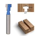 thumbnail image 4 of HUGFEGWE 1/4 Inch Shank T-Slot Keyhole Router Bit for Woodworking Grooving Milling Cutter Tools, 3/8" & 1/2" Hex Bolt Heads CJB91-14050, 4 of 7
