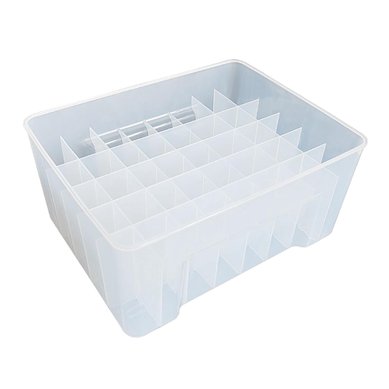Wswqop Lure Box Container Case Portable Organizer Box Gear Fishing Tackle Box for Baits