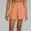 thumbnail image 6 of Iaqnaocc Shorts for Women Elastic High Waist 2026 Summer Workout Shorts Athletic Tennis Gym Breathable Women Shorts Orange XXL, 6 of 6