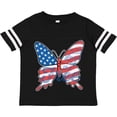 thumbnail image 3 of Inktastic Patriotic Butterfly Girls Toddler T-Shirt, 3 of 5
