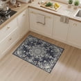 thumbnail image 2 of ODIKA 3'x5' Washable Accent Rug Under Boho Vintage Centerpiece Featuring Decorative Border Geometric for Bedside, Nursery Room, Pet Friendly & Non-Shedding, 2 of 7