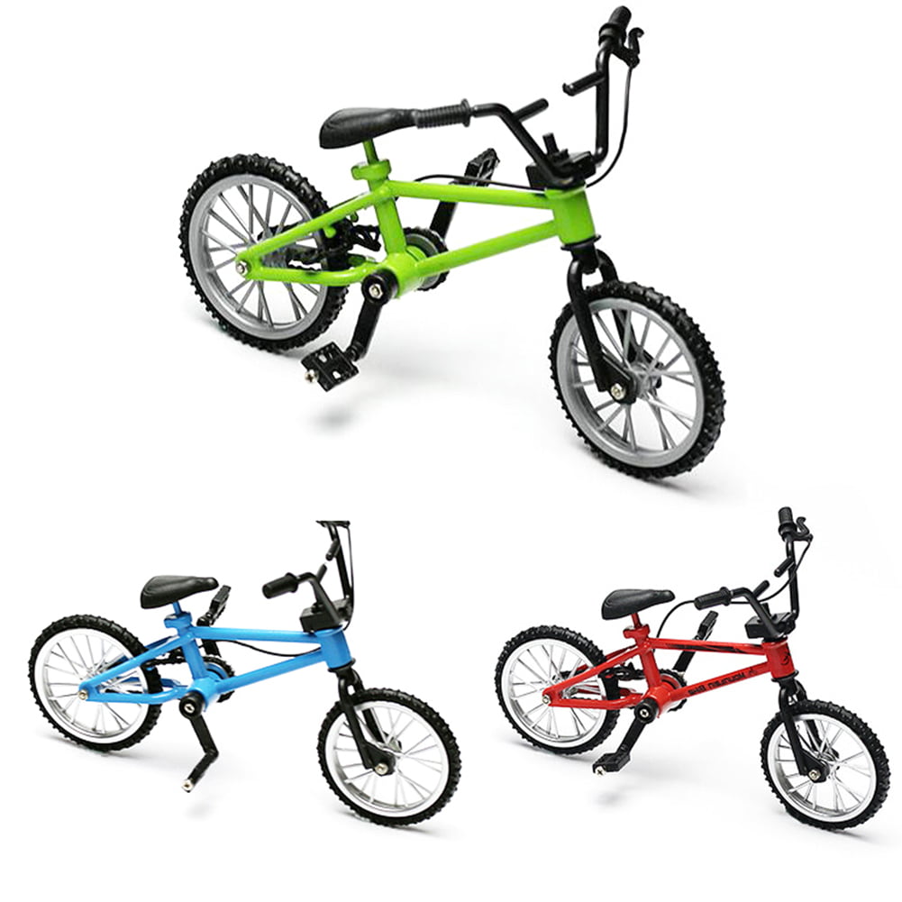 AM_ LC_ Mini Alloy Simulation Bike Finger Bicycle Kids Children Toy Collection G 
