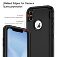 thumbnail image 2 of I-HONVA Compatible with iPhone Xs Max Case,3-Layer Military Grade Drop Protection Anti-Slip Bumper Rugged Shockproof Dustproof Protection Phone Case,Black, 2 of 6
