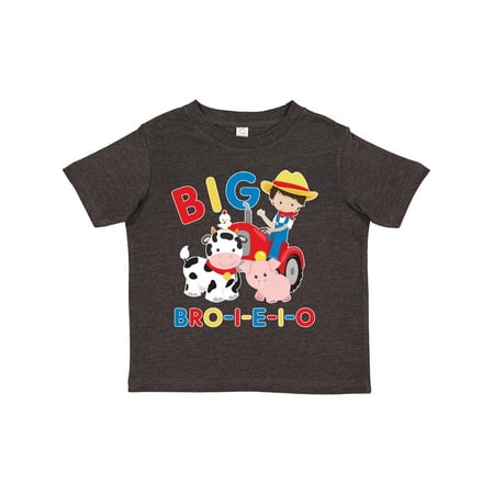 

Inktastic Farmer Tractor EIEIO Big Bro Gift Toddler Boy Girl T-Shirt