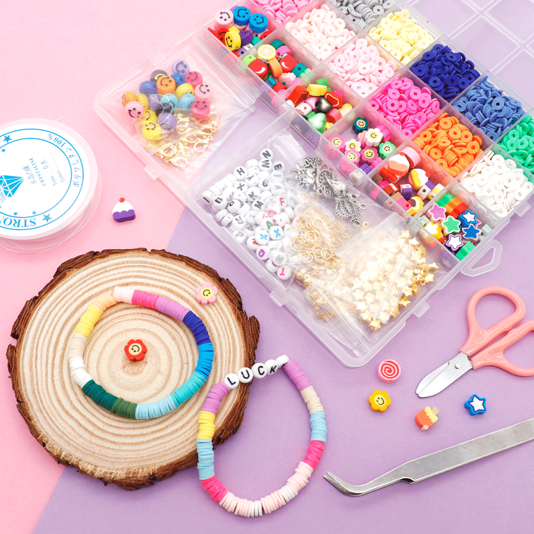Clay bead Bracelet Making Kit - Girls Creativity – Girls Creativity