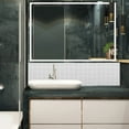 thumbnail image 4 of VERDANVERSE Adhesive Backsplash For Kitchen Wall Sticker White 1PC Waterproof Oil Proof, 4 of 8