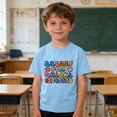 thumbnail image 5 of Kids Funny T-Shirts Short Sleeve Back To School Printed Graphic Tee Shirts Boys Girls Crewneck Tops (7 Years, Blue #B), 5 of 8