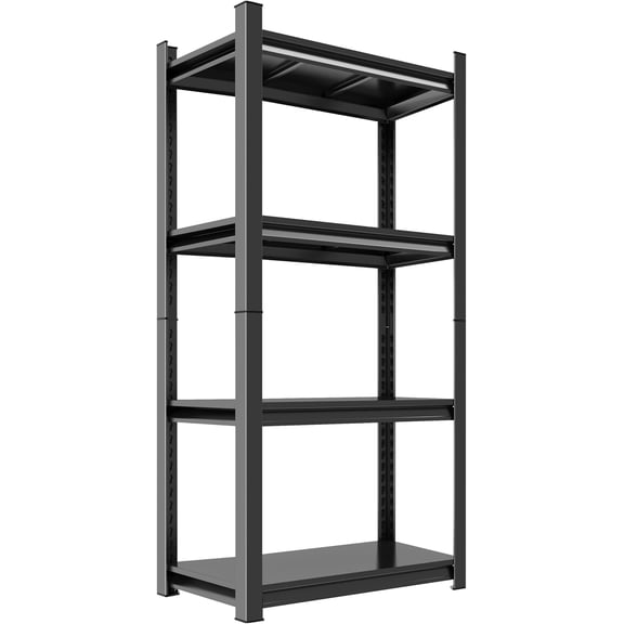 4-Tier Adjustable Garage Storage Shelving Unit - 40" W Deep Utility Shelf Organizer