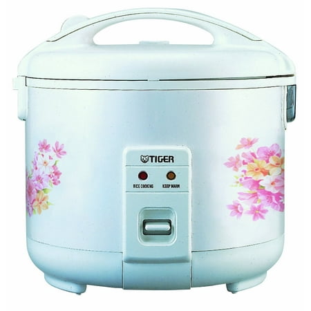 Tiger 3 Cup Floral White Rice Cooker & Warmer