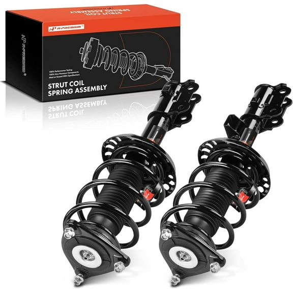 A-Premium Front Pair (2) Complete Strut and Coil Spring Assembly Compatible with Kia Soul 2014-2019, Driver and Passenger Side